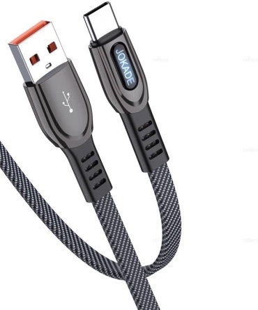 Кабель JOKADE USB TypeC (M), 1.2 м, JA025 черный