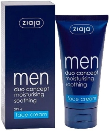 ZIAJA крем Men Duo Concept Moisturizing Soothing для лица 50 мл