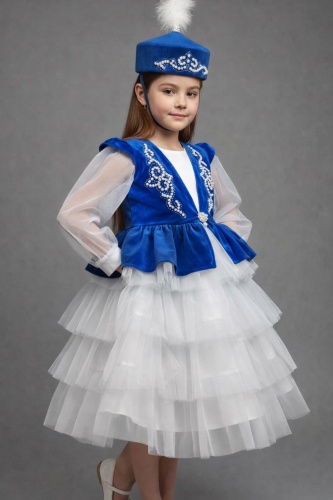 Национальный костюм Kids Avenue синий, белый
