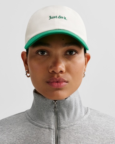 Кепка Nike размер 54, 58, белый, зеленый