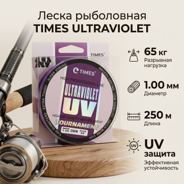 Times монофильная леска 1.00 250M 65 1 мм прозрачный