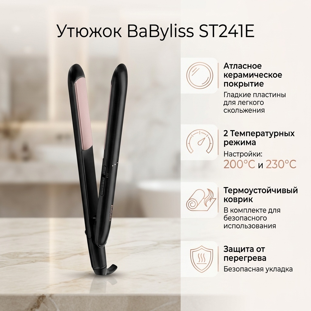 BaByliss ST241E утюжок