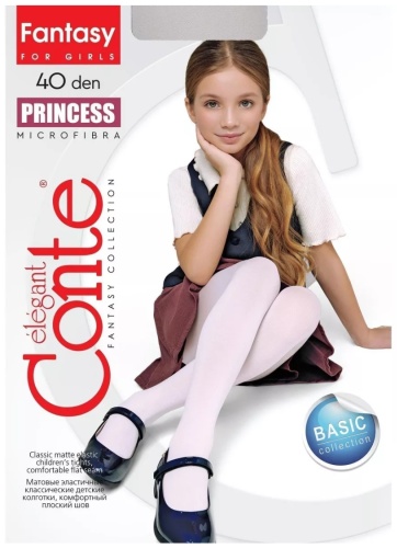 Колготки матовые, классические Conte Elegant белый