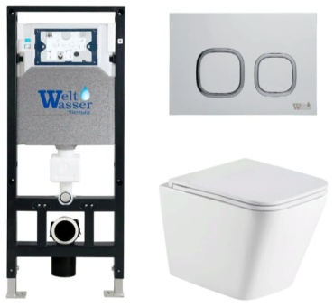 WeltWasser унитаз с инсталляцией AG50632, санфаянс