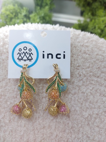 Серьги Inci латунь, без вставок