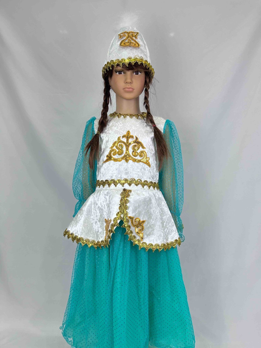 Национальный костюм бирюзовый