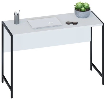 Стол компьютерный Aura-401, 117х44.9x75.5 см, белый