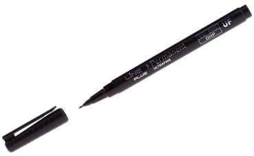 Маркер Line Plus 2500UF, 1 шт, 0.4 мм, черный