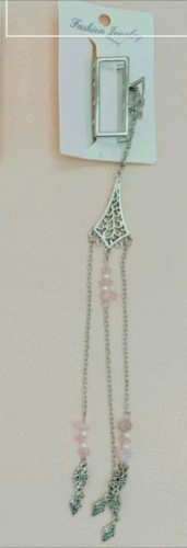 Fashion Jewelry заколка краб 1 шт, серебристый