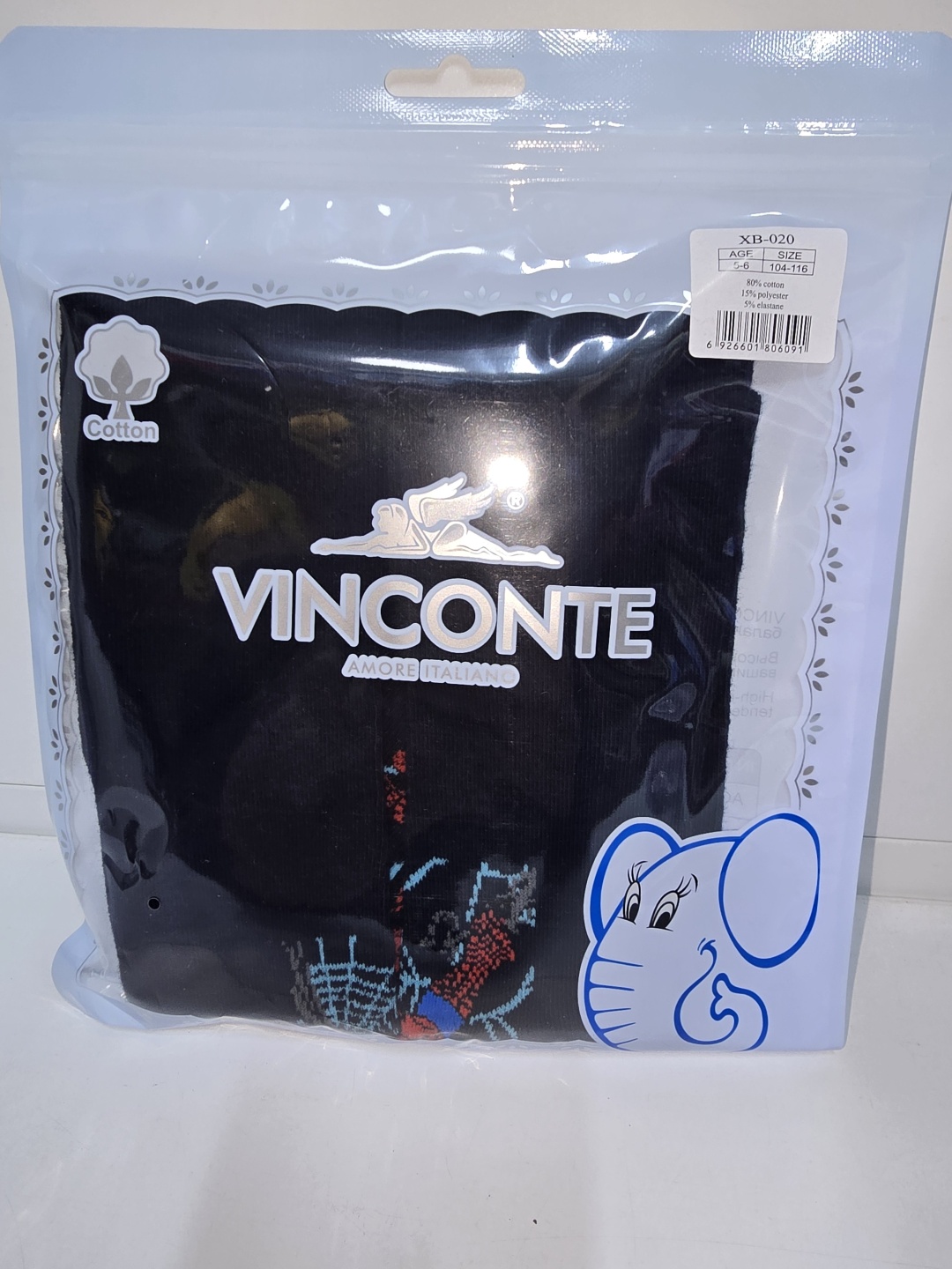 Колготки Vinconte Человек-паук черный