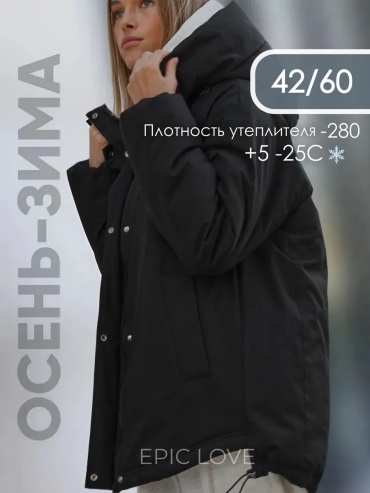Демисезонная куртка черный
