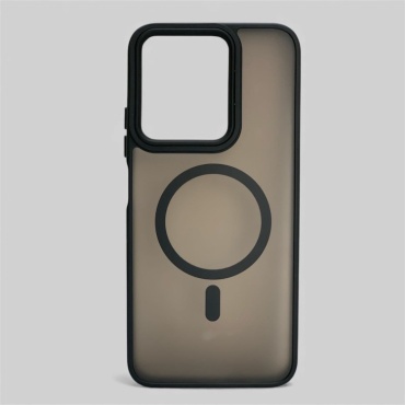 Чехол для Xiaomi Redmi 15C темно-прозрачный