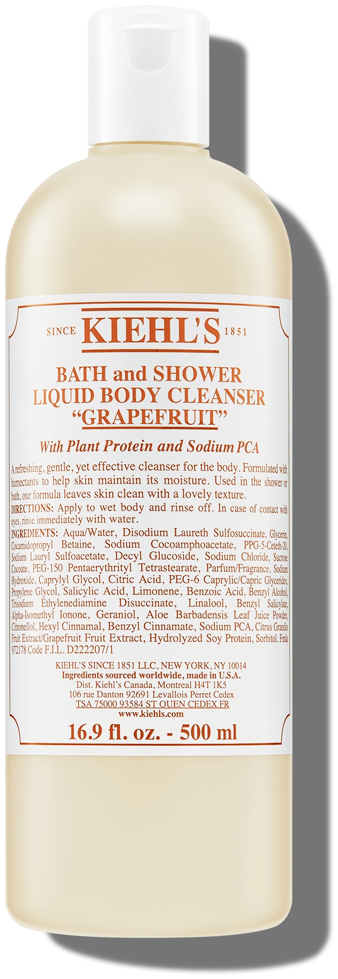 Kiehls Liquid Body Cleanser Grapefruit гель 500 мл