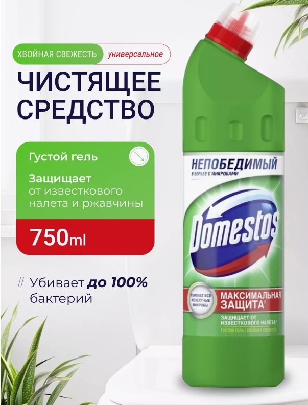 Жидкое средство Domestos Хвойная свежесть 750 мл