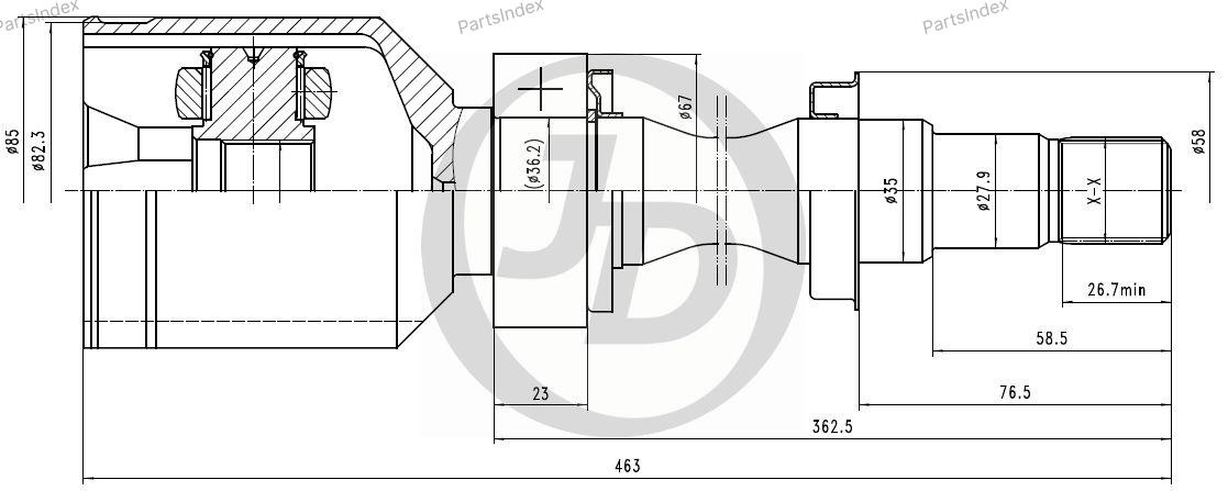 JD ШРУС JCN0207
