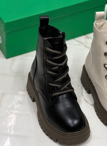 Полусапоги FASHION хаки, черный