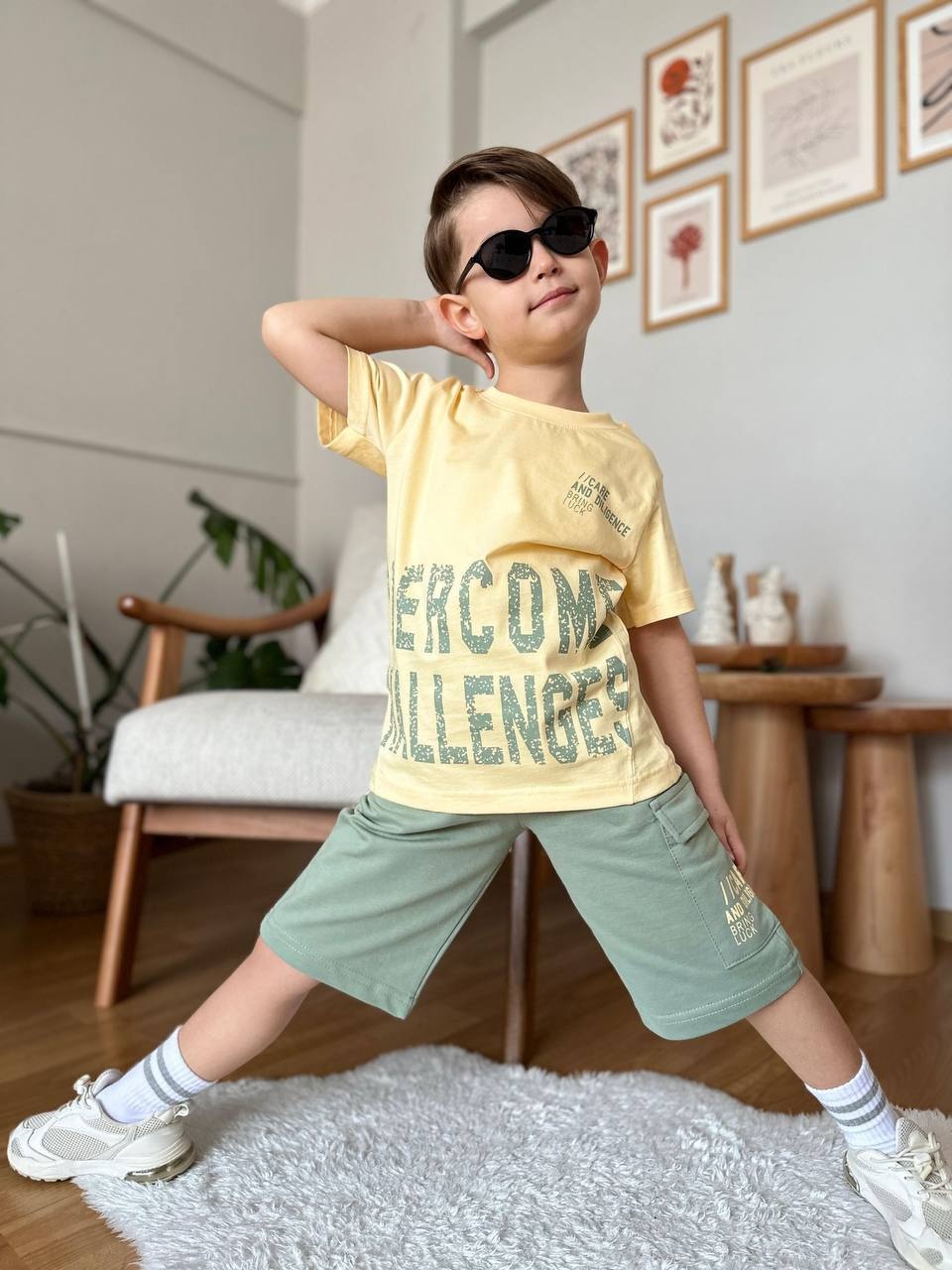 Комплект Kocak kids желтый, зеленый