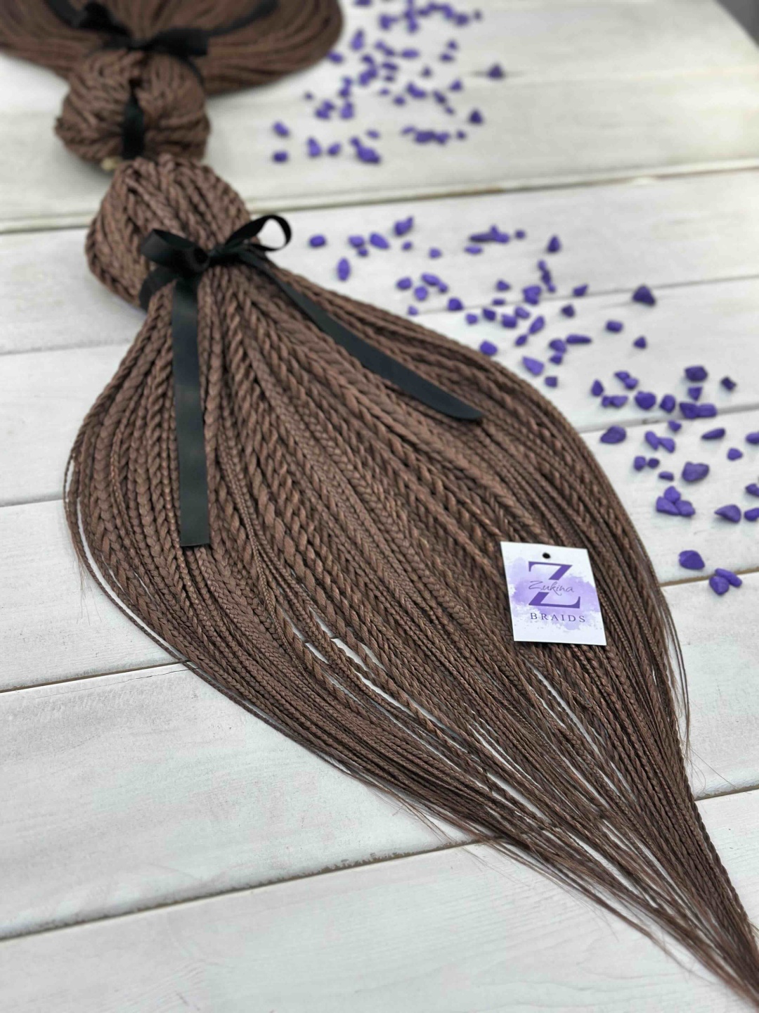 ZUKINA BRAIDS косички каштан женский
