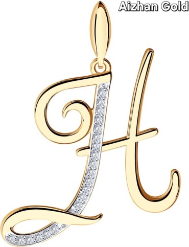 Подвеска Aizhan Gold Gold-034708 вес 1.57 г золото, фианит