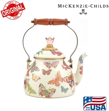 MACKENZIE-CHILDS чайник Butterfly Garden 2 л, эмалированная сталь