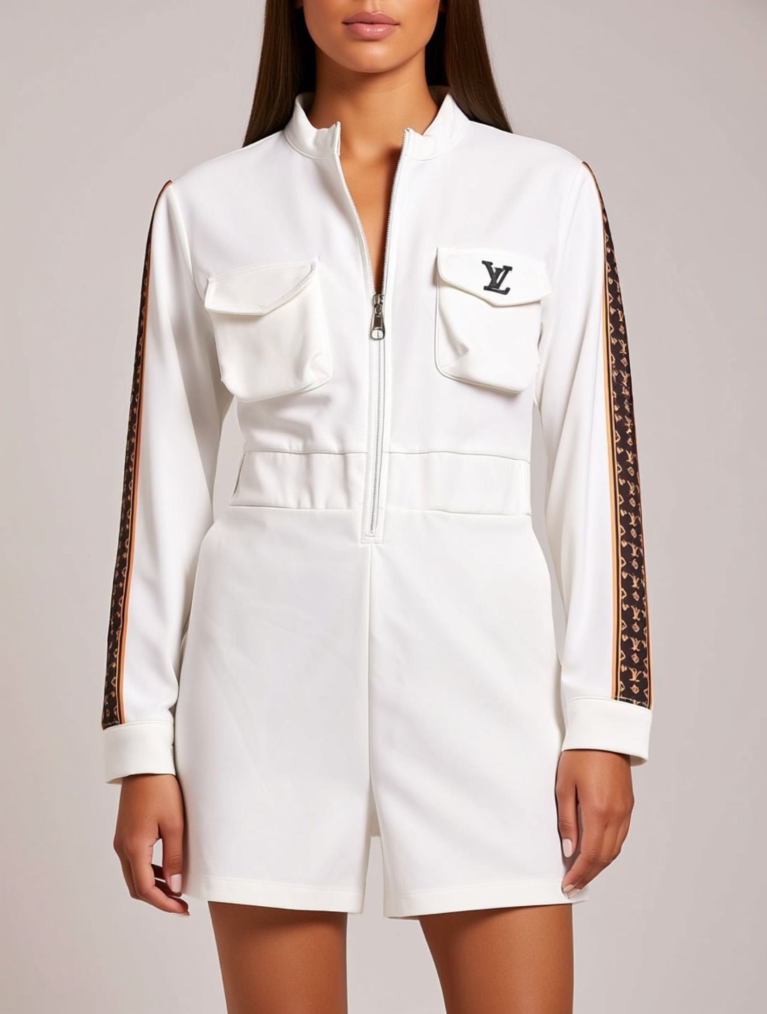 Комбинезон с шортами FASHION белый