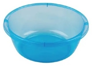 STARS PLAST таз 94011-Син Чашка круглая прозрачная 2,7л STARS PLAST (Синий) 2.7 л