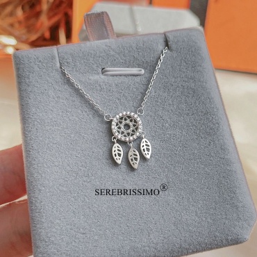 Колье Serebrissimo Ловец снов S925-1-034 длина 40 см вес 2.1 г серебро, циркон