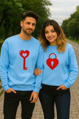 Свитшот ️ Жұптық свитшоттар — “Key & Lock” дизайны Премиум сапа