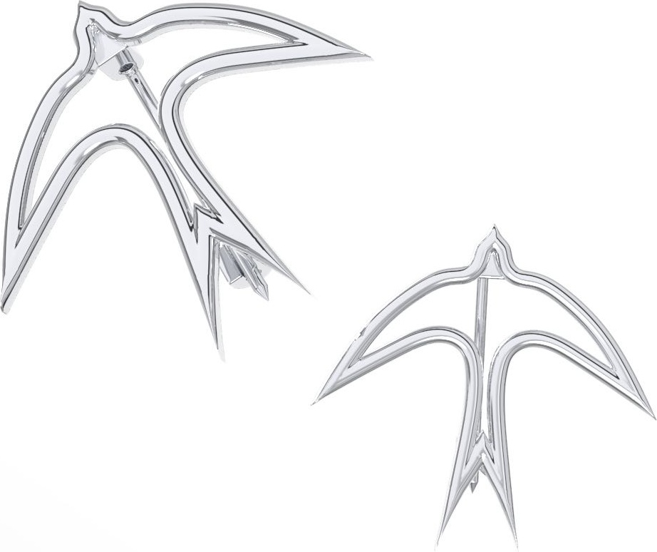 Брошь POKROVSKY JEWELRY 2700105-00245 вес 1.73 г серебро, без вставок