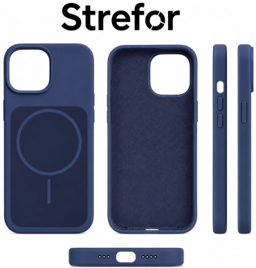 Чехол Strefor для Apple iPhone 15 темно-синий