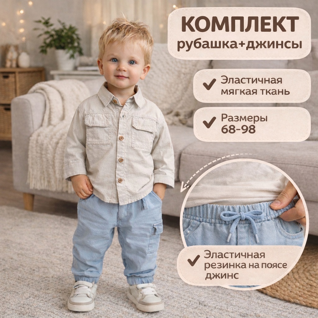 Комплект голубой