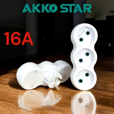 AKKO STAR тройник Тройник б/з прямой 16A Akko Star 1 шт