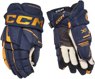 CCM Краги TACKS XF юниорские синий, желтый 12