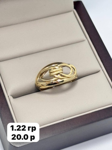 DARI GOLD 56777 размер 20 вес 1.22 г золото, без вставок