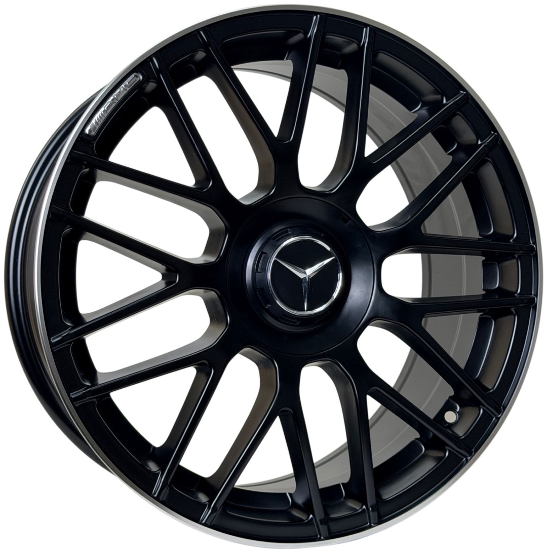 Wheels BY1268DD 8/9x18/5x112 D66.6 ET35 4 диска черный матовый, серебристый