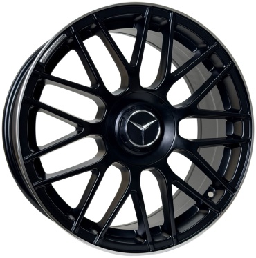 Wheels BY1268DD 8/9x18/5x112 D66.6 ET35 4 диска черный матовый, серебристый