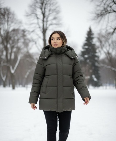 Зимняя куртка хаки