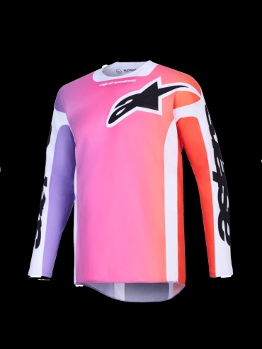 Alpinestars Racer Air Portl черный, розовый, фиолетовый, белый 50