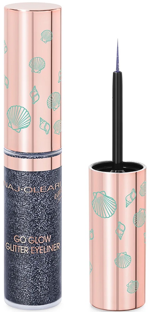 NAJ OLEARI Ocean Symphony Go Glow Glitter Eyeliner подводка черный 01 Midnight Wave