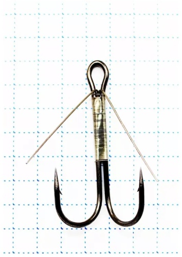 Крючок для рыбалки Koi WEEDLESS DOUBLE HOOK KH2325-1/0BN двойной черный 5 шт