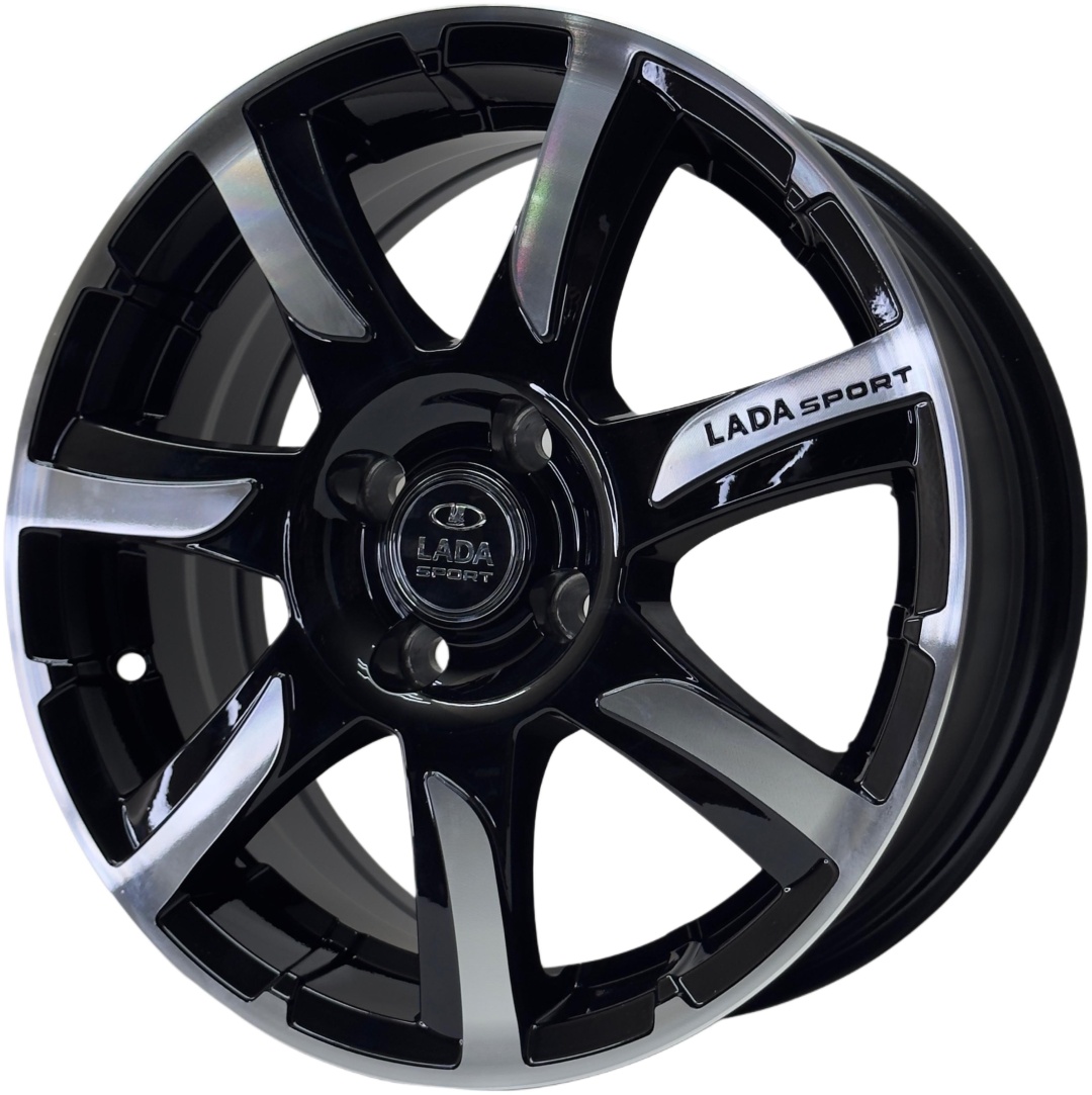 Yixing 1182 WestWheelsShop 6x15/4x98 D58.6 ET35 4 диска черный, хром