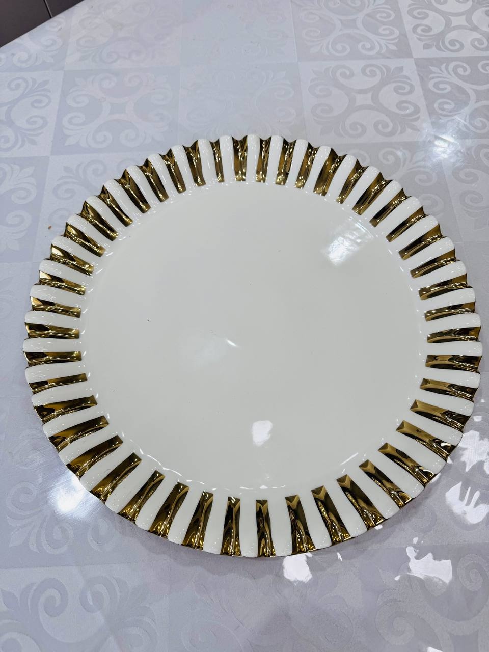 Блюдо 40х40 см, керамика, 1 шт