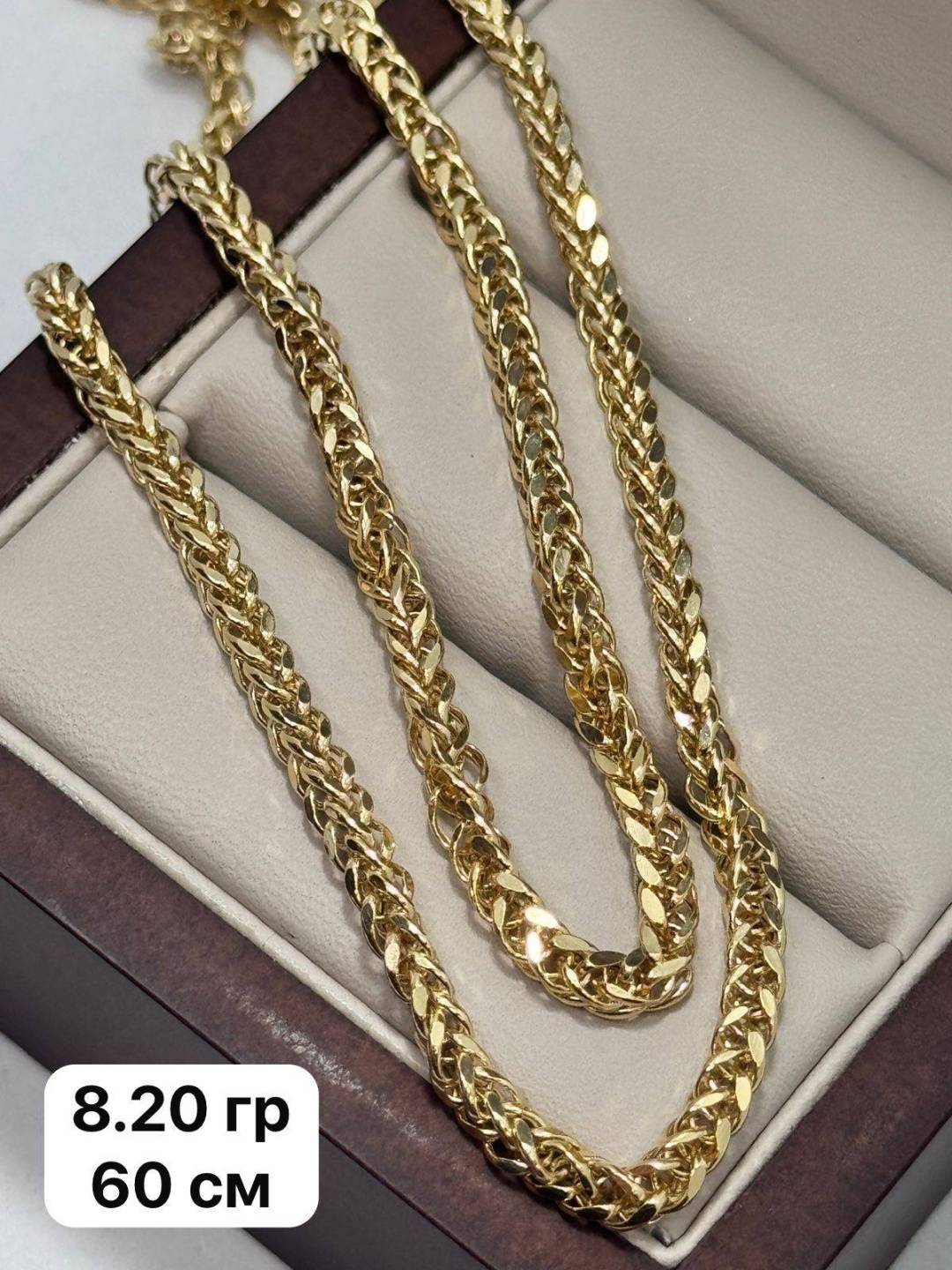 DARI GOLD 37837 длина 60 см, вес 8.2 г золото, плетение панцирное