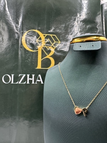 OLZHA BRAND O1 длина 50 см, вес 2.6 г серебро, плетение якорное