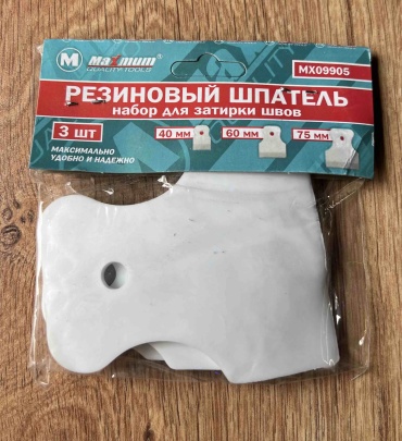 Шпатель для швов MAXIMUM 75 мм, резина арт. MX09905