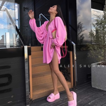 Повседневное платье ALEX SHUMAN розовый