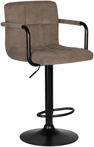 Барный стул SK Trade Крюгер ARM Velvet Edition, 92x52x49 см, коричневый 1 шт.