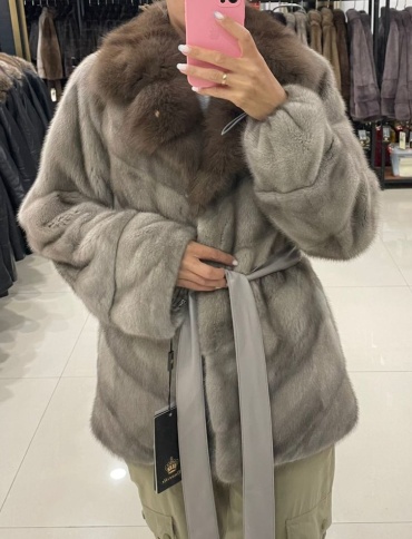 Шуба серый