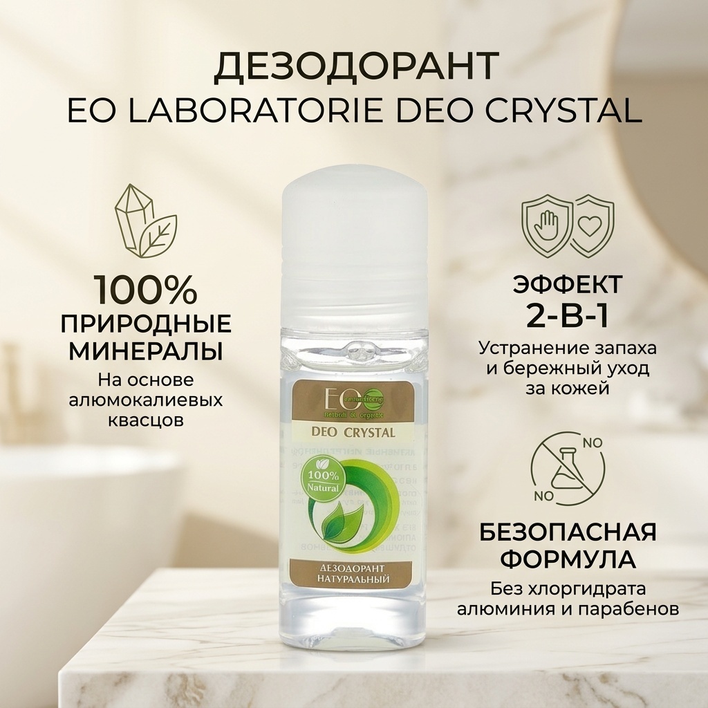 EO Laboratorie Deo Crystal натуральный дезодорант для женщин 50 мл