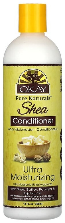 Okay Pure Naturals Ультраувлажняющий кондиционер с маслом ши, 355 мл (12 жидк. унц.) кондиционер 355 мл